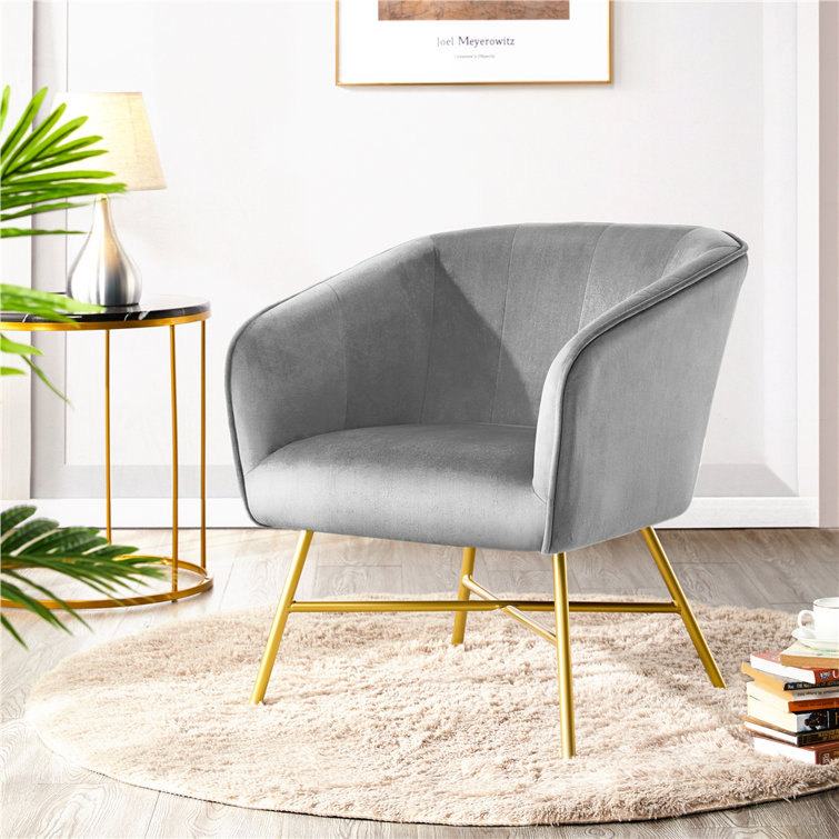 Grey armchair outlet wayfair